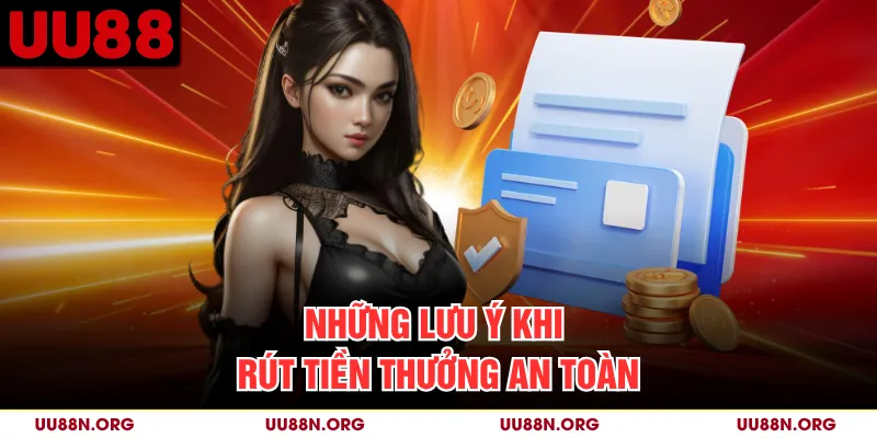Những lưu ý khi rút tiền thưởng an toàn